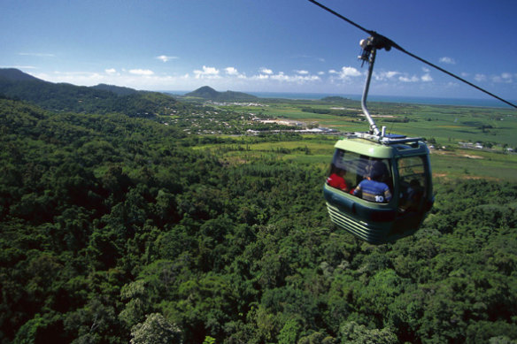 A cableway in a national park is not unheard of. The Kuranda Skyrail near Cairns was built in 1995 and spans World Heritage-listed rainforest.