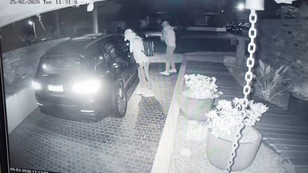 CCTV footage shows the robbery.