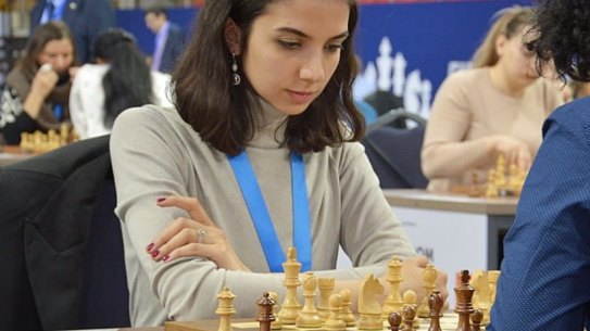 Iranian chess player Sara Khadem.