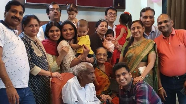 Four generations of the Garg family live in the same house in Delhi, India. They all contracted the virus together.