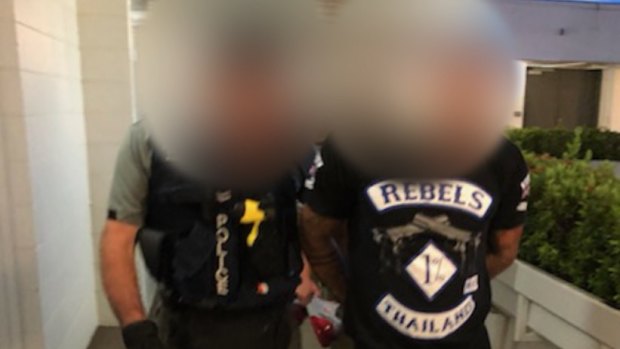 One of the seven alleged Logan Rebels members arrested during the Friday morning raids.