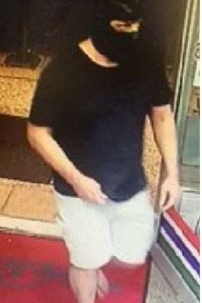 Police are looking for a man involved in an armed robbery of a convenience store in Fortitude Valley