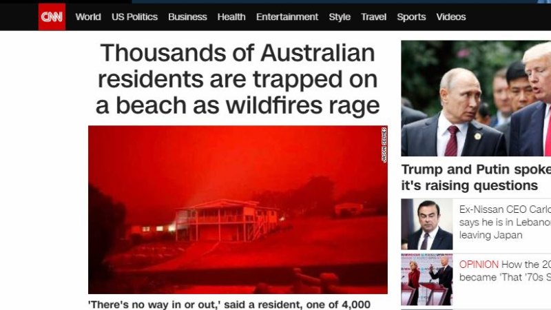Australian Bushfire Crisis Seen From Abroad