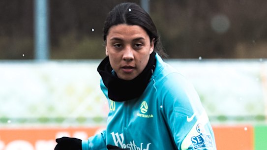 Matildas coach Tony Gustavsson says working with Sam Kerr is a “pure pleasure”.
