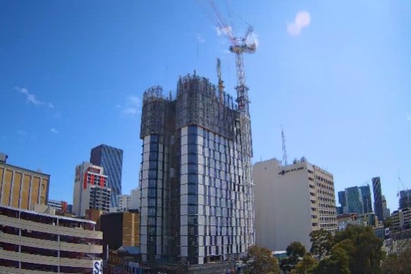 Perth property developer Sirona Urban’s new $80 million student accommodation tower has reached structural height.