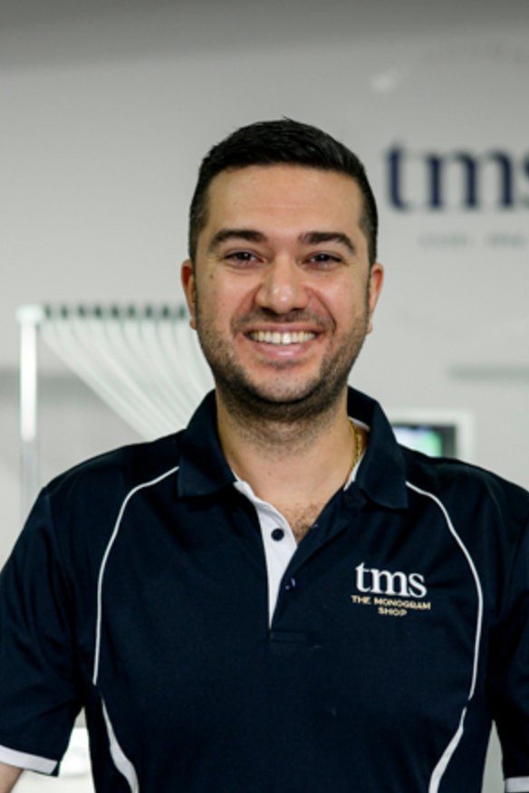 Jonathan Gregorace, owner of personalised gifting and embroidery retailer The Monogram Shop.