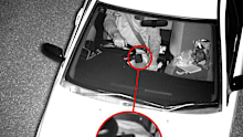  photo supplied by South Australia Police showing the disputed object on Mick’s lap.