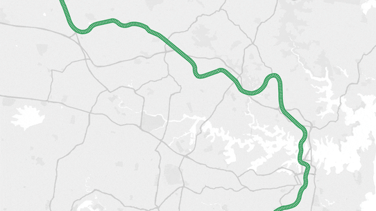 Map of Sydney’s metro line
