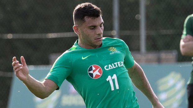 Back in the mix: Andrew Nabbout is ready to play against the UAE, coach Graham Arnold says.