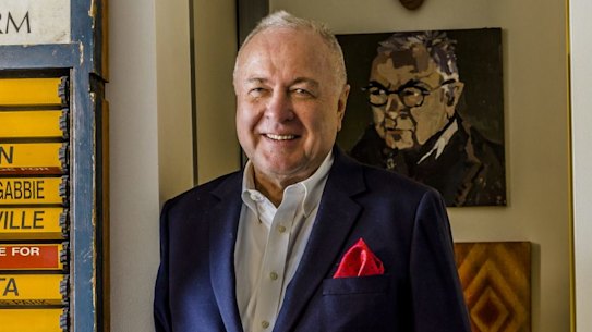 ***EMBARGOED FOR GOOD WEEKEND, JULY 10/21 ISSUE***
Michael Yabsley photographed at home in Sydney for Good Weekend, April 2021.
Photograph by Tim Bauer (photographer on contract, no restrictions)