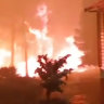 Dramatic footage shows Bilpin family home engulfed by blaze