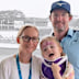 Brett Rankin with his wife and daughter.