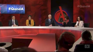 Members of the panel on Monday night's Q&A.