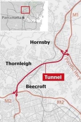 Transurban's nine-kilometre NorthConnex tunnel. 