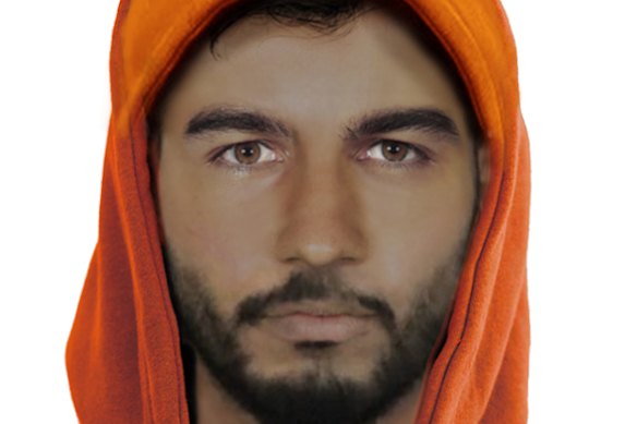 An image of the man police want to speak to in relation to the fatal house fire that killed Katie Tangey.