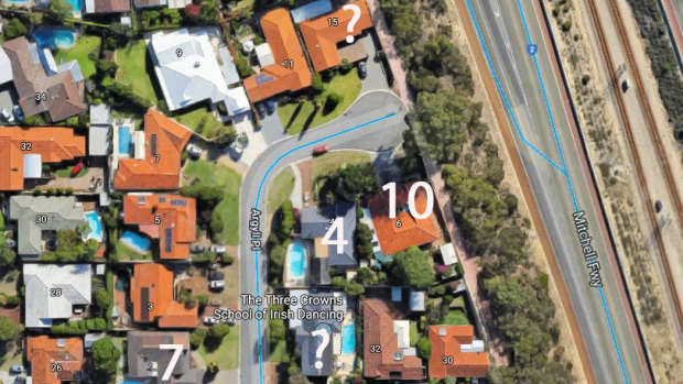 Dwelling numbers planned or already being executed on development lots in a quiet Duncraig cul-de-sac