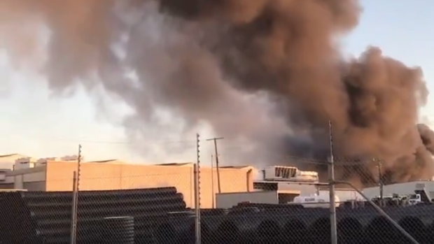 Firefighters still battling to extinguish Campbellfield factory blaze