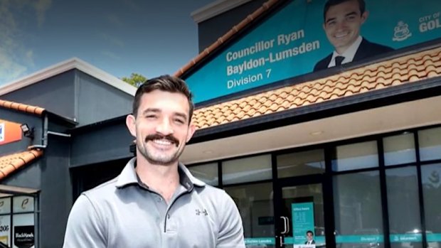 Former Gold Coast councillor Ryan Bayldon-Lumsden.