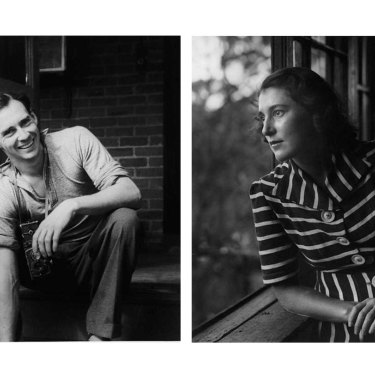 From left: Max Dupain photographed by Olive Cotton in 1939; Max’s 1940 portrait of Olive.