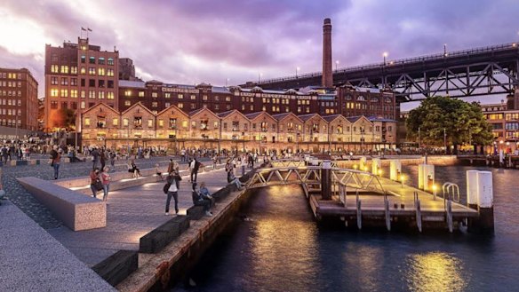 An artist's impression of the Campbell's Stores building after the refurbishment.