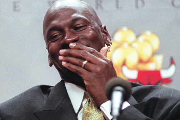 Basketballer Michael Jordan often wore a formal suit for his press engagements.