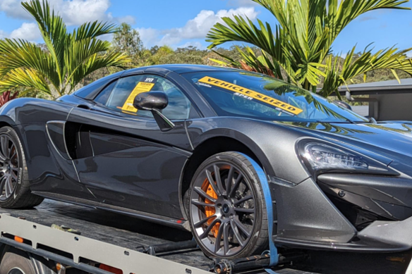 A McLaren supercar was one of many vehicles seized by SPER in 2021.