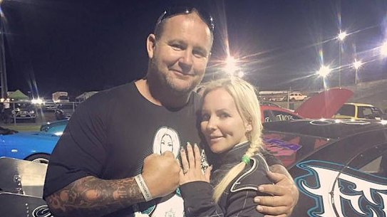 Amanda Martin, partner of slain Rebels bikie boss Nick Martin, is standing trial over threatening the couple’s accountant.