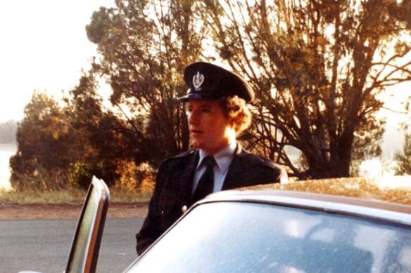 Greg Mullins as a young firefighter.