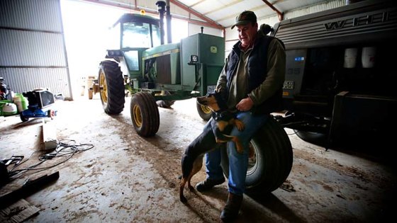 Farmer David Drage says the Chinese tariffs have come just as bumper winter crops are on the way.