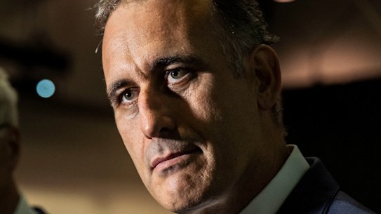 Wesfarmers chairman Michael Chaney and chief executive Rob Scott. 