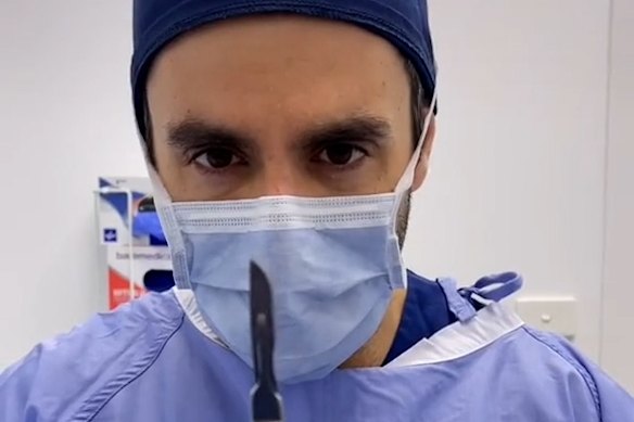 Dr Daniel Aronov was hugely popular on TikTok before his videos were removed.