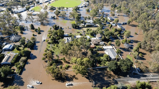 Flooding in Rochester on Tuesday morning.