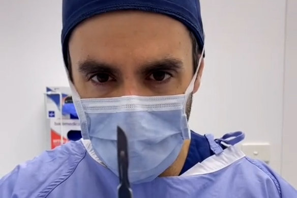 Dr Daniel Aronov was hugely popular on TikTok before his videos were removed.