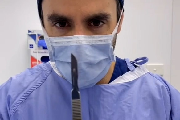 Dr Daniel Aronov was hugely popular on TikTok before his videos were removed.