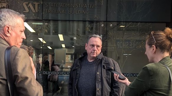 Nicheliving client Richart Hamilton outside the Tribunal.