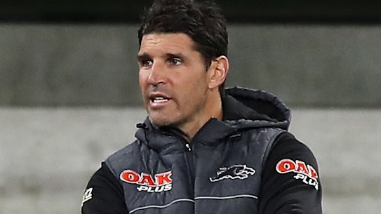 Penrith assistant Trent Barrett.