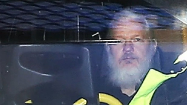 Julian Assange is in London's Belmarsh Prison serving a 50-week sentence for breaching bail conditions in 2012.