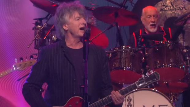Neil Finn makes his debut with Fleetwood Mac.