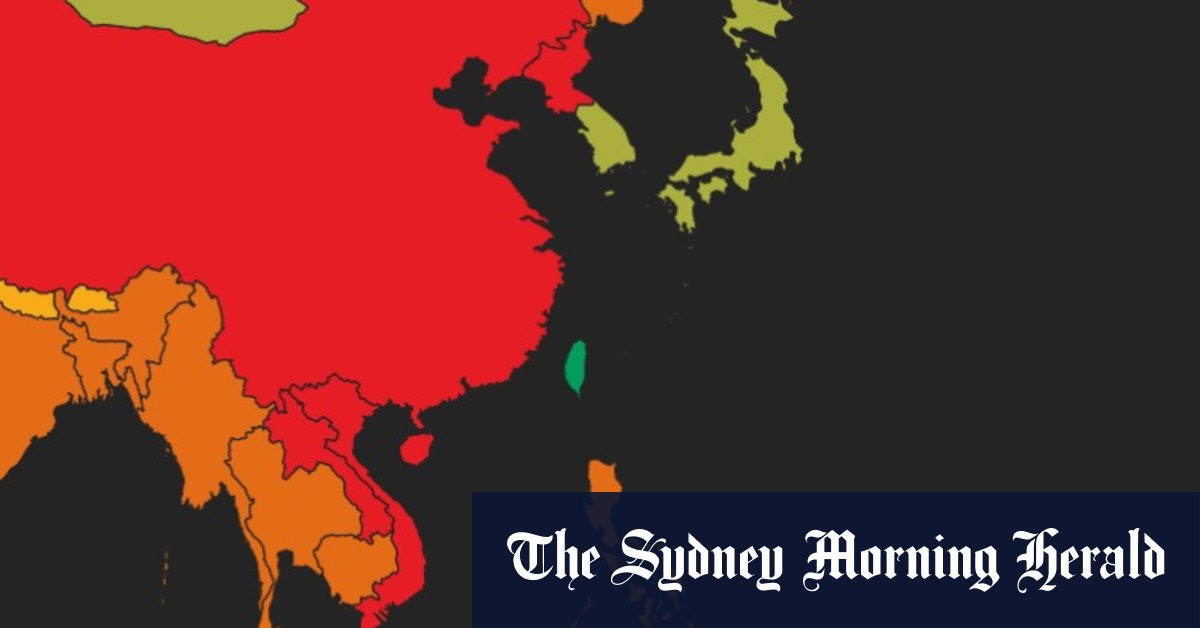 La mappa di Taiwan mostra che non faceva parte della Cina “abolita” al vertice della democrazia americana
