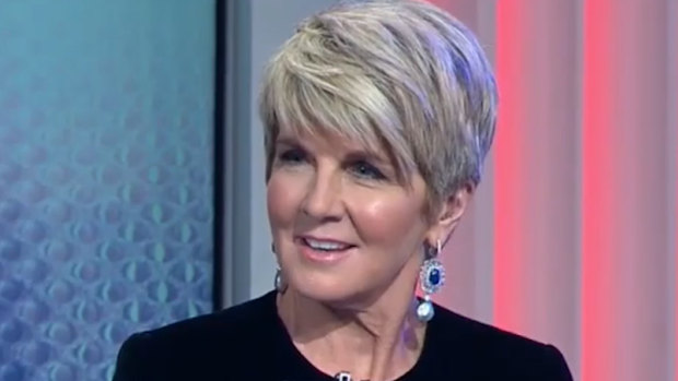 Former foreign minister Julie Bishop: Australia's silence is not an option.