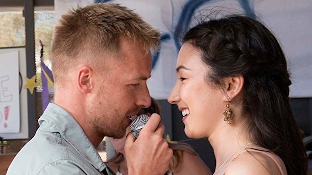 Angus McLaren and Natasha Liu Bordizzo in The Naked Wanderer.