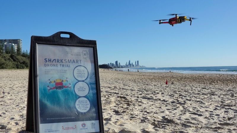 SharkSmart drone program expanded at south-east beaches amid criticism of nets