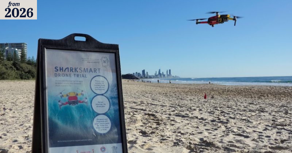 Qld shark management: Beach drone program expanded amid criticism of ...