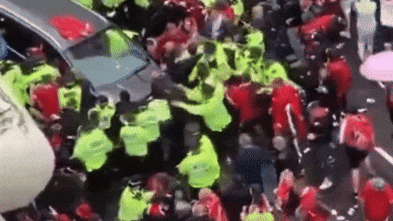 How did a driver slip through road blocks and mow down Liverpool fans?