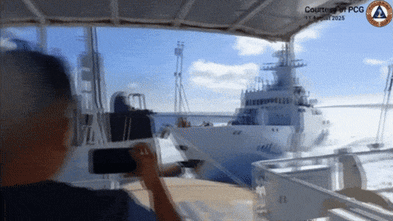 Chinese ships smash into each other while chasing Philippine boat, footage shows