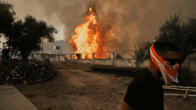 Wildfires kill at least three and displace thousands across southern Europe