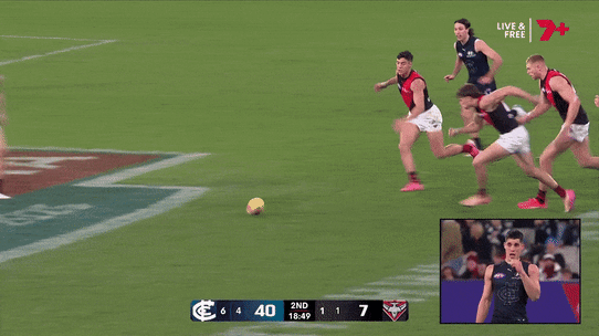 Sam Durham’s bump on Adam Cerra.