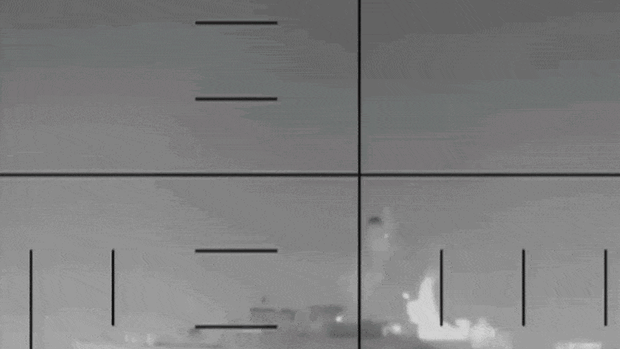 The White House released this footage of the sinking of an Iranian warship, the IRIS Dena, off the coast of Sri Lanka. The torpedo was fired from a US fast attack submarine.