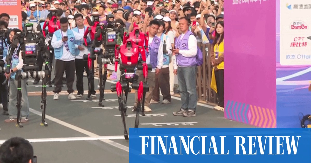 afr.com - Eduardo Baptista, Laurie Chen - Robot sprints to victory in China race, beating human world record