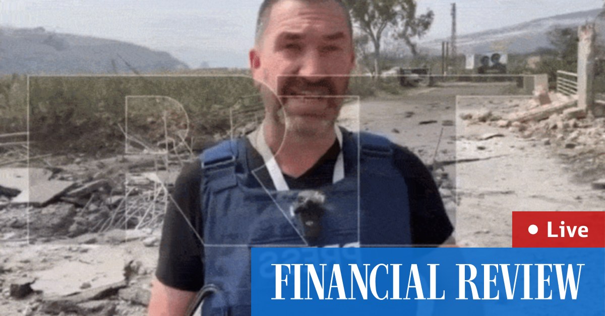 Israeli strike hits TV crew; Israel will hold off attacking gas fields: Netanyahu